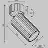 Потолочный светильник MAYTONI CALIPSO C108CL-01-GU10-B