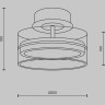 Потолочный светильник MAYTONI DRESS CODE MOD348CL-L18BBS3K