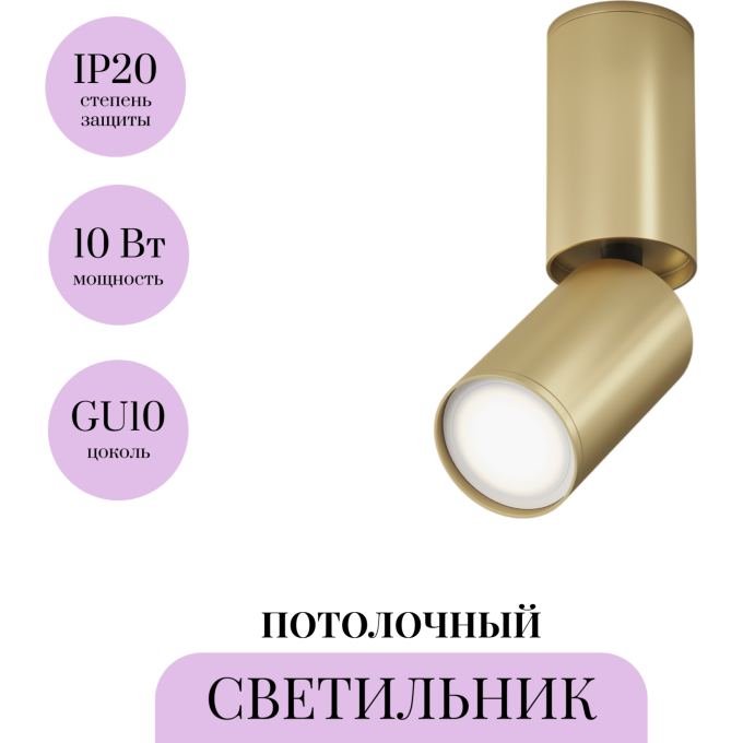 Потолочный светильник MAYTONI FOCUS S C051CL-01G