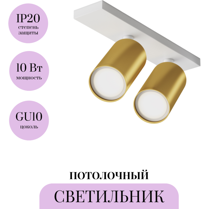 Потолочный светильник MAYTONI FOCUS S C051CL-U-2WMG