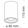 Потолочный светильник MAYTONI SLIM C012CL-01B