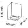 Потолочный светильник MAYTONI SLIM C013CL-01B