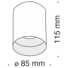Потолочный светильник MAYTONI SLIM C014CL-01B