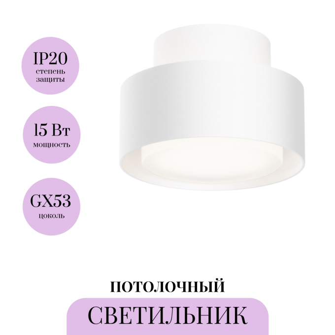 Потолочный светильник MAYTONI SPACE C092CL-GX53-W