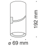 Потолочный светильник MAYTONI TUBE C019CW-01B