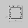 Рассеиватель для профиля 35×35 (Белый, 10 м), MAYTONI ALM-35-O-DF-10M 642042