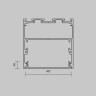 Рассеиватель для профиля 50×50 (Чёрный, 3 м), MAYTONI ALM-5050T-B-DF-3M 642049