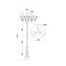 Садово-парковый светильник MAYTONI RIVOLI O026FL-03B