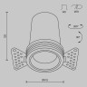 Светильник встраиваемый MAYTONI FOCUS LED DL125-L12-4K-TRS-B