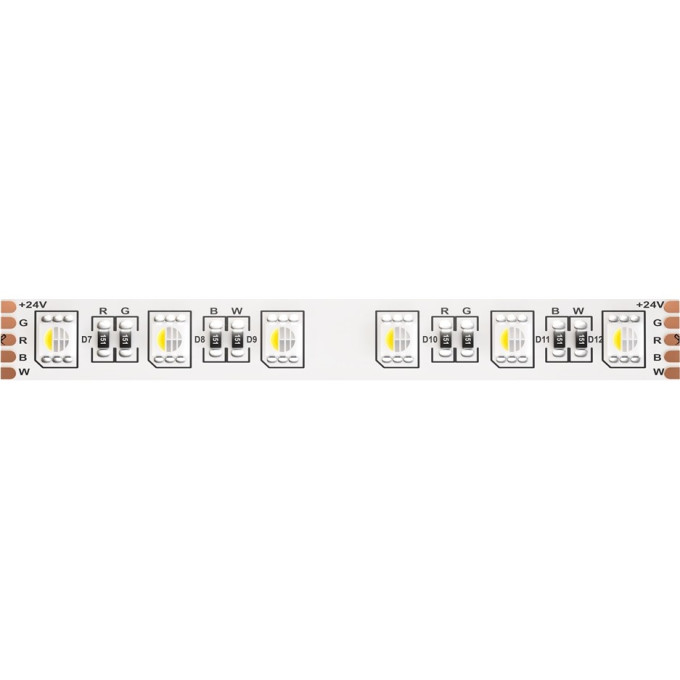 Светодиодная лента MAYTONI 24В 5050 19,2Вт/м RGBW 3000K 5м IP20 10179