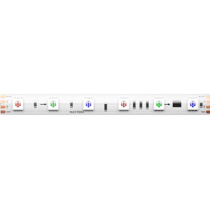 Светодиодная лента Ultra 14,4 Вт/м RGB 24V IP67 MAYTONI SPI 201248