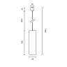 Трековый подвесной светильник MAYTONI FOCUS TR025-1-GU10-B