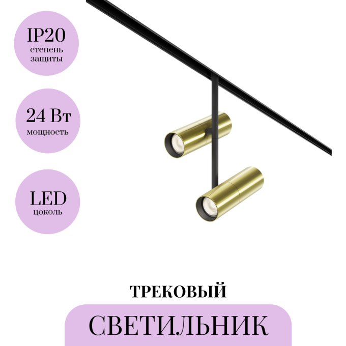 Трековый светильник MAYTONI ELTI DUO TR005-4-2X12W-DS-BBS