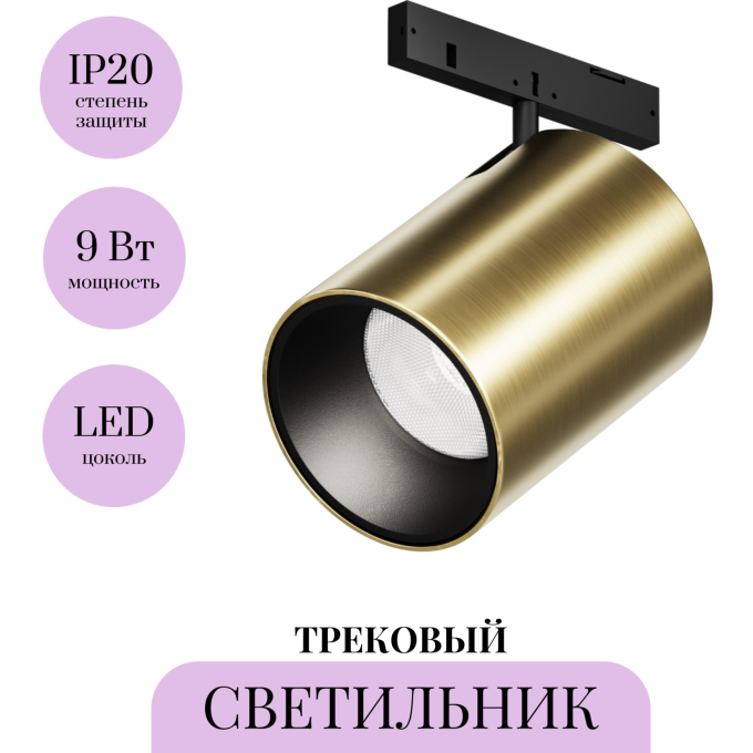 Трековый светильник MAYTONI FOCUS LED LEVITY TR187-1-9W4K-M-BBS