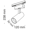 Трековый светильник MAYTONI FOCUS LED TR019-2-15W3K-B
