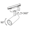 Трековый светильник MAYTONI FOCUS LED TR019-2-15W3K-B