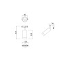 Трековый светильник MAYTONI FOCUS LED TR019-2-7W3K-W