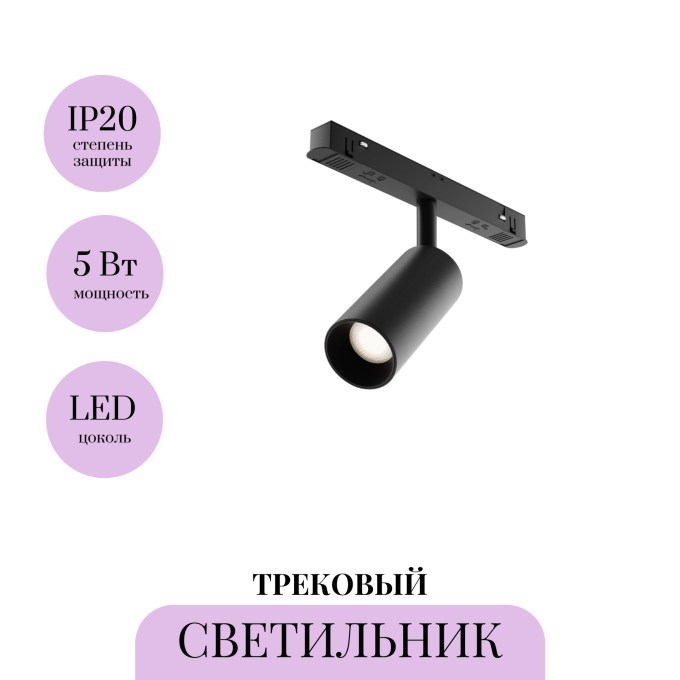 Трековый светильник MAYTONI FOCUS LED TR032-2-5W4K-W-B
