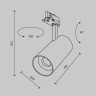 Трековый светильник MAYTONI FOCUS LED TR197-3-30WCCT-M-B