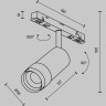 Трековый светильник MAYTONI FOCUS ZOOM TR212-1-12WTW-DD-Z-W