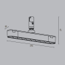 Трековый светильник MAYTONI POINTS ROT TR203-1-10W3K-S-B
