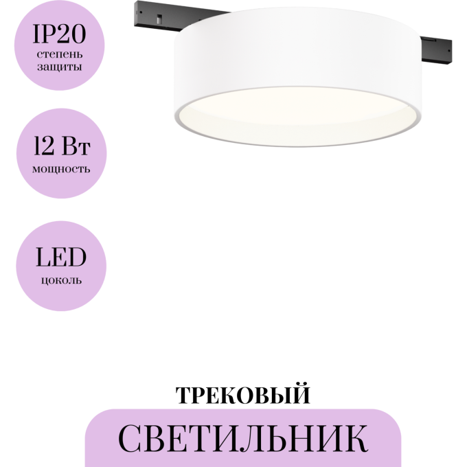 Трековый светильник MAYTONI ZON LEVITY TR189-1-12W4K-BW