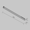 Уличный трековый светильник MAYTONI BASIS EXILITY IP O-TR02-1-S-30WB3K