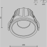 Встраиваемый светитель MAYTONI ALFA LED DL043-01-15W3K-RD-W-1
