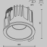 Встраиваемый светильник MAYTONI ALFA LED DL043-01-15W4K-RD-B-1