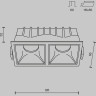 Встраиваемый светильник MAYTONI ALFA LED DL043-02-10W3K-SQ-W-1