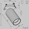 Встраиваемый светильник MAYTONI CALIPSO C110CL-01-GU10-W