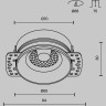 Встраиваемый светильник MAYTONI FLINT DL101-GU10-TRS-B