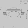 Встраиваемый светильник MAYTONI GYPS MODERN DL001-1-01-W-1