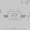 Встраиваемый светильник MAYTONI GYPS MODERN DL001-WW-01-W