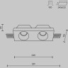 Встраиваемый светильник MAYTONI GYPS MODERN DL002-WW-02-W