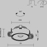 Встраиваемый светильник MAYTONI MOVE DL060-9W3-4-6K-TRS-B