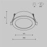 Встраиваемый светильник MAYTONI ORB DL130-GX53-B