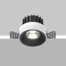 Встраиваемый светильник MAYTONI ROUND DL058-12W4K-TRS-B