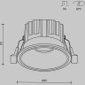 Встраиваемый светильник MAYTONI ROUND DL058-12W4K-W