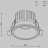 Встраиваемый светильник MAYTONI ROUND DL058-7W2.7K-B