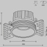 Встраиваемый светитель MAYTONI ROUND DL058-7W3K-TRS-BS