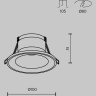 Встраиваемый светильник MAYTONI SPARK DL094-GU10-W